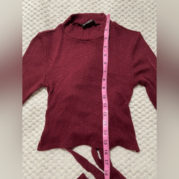 Bow Burgundy Top - Picture 7 of 8